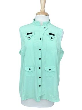 JAMIE SADOCK Contrasting Trim Women's Sleeveless Golf Shirt Large
